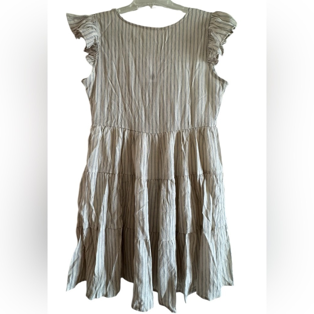 August Sky Striped Dress Size L - Picture 5 of 13